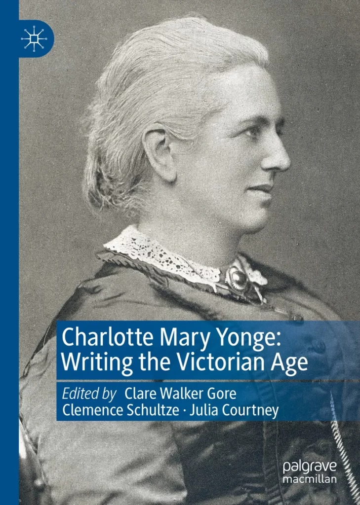 Book cover with portrait of Charlotte Yonge